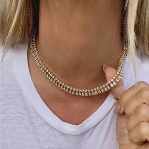 Melinda Maria Gold and Silver Sparkle Necklace